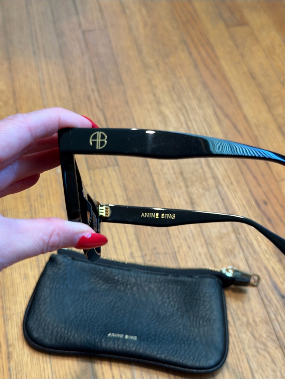 ANINE BING INDIO SUNGLASSES BLACK SQUARE - Picture 7 of 10